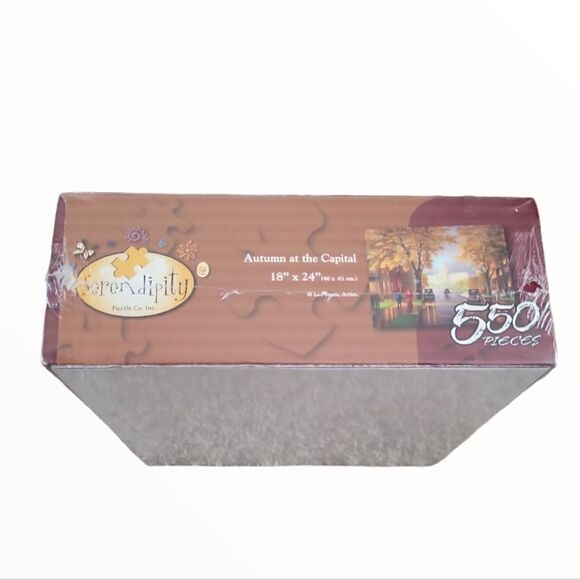 NIB SERENDIPITY PUZZLE CO. "AUTUMN AT THE CAPITAL" 550 PIECE PUZZLE - Picture 3 of 4